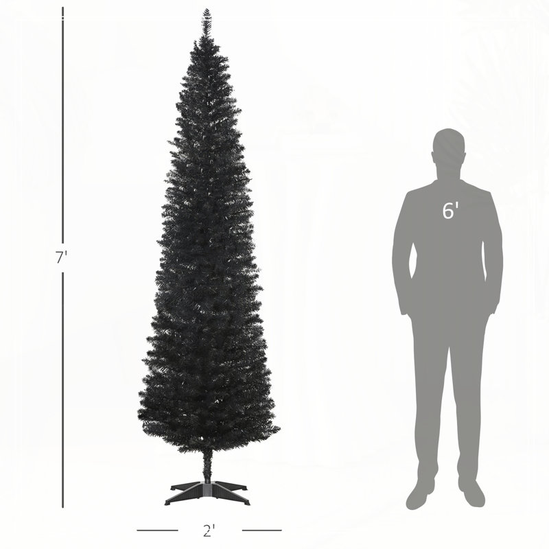 Arbre de Noël crayon avec base robuste