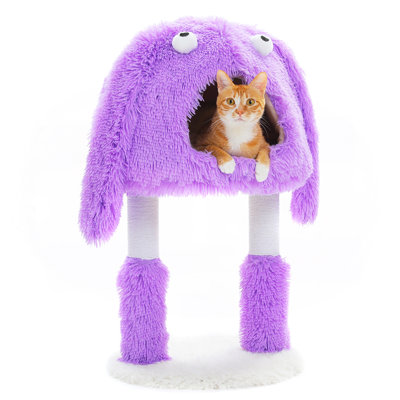 Monster Cat Tree Blue & Purple