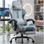 Fauteuil de jeu ergonomique respirant à haut dossier Fog Blue