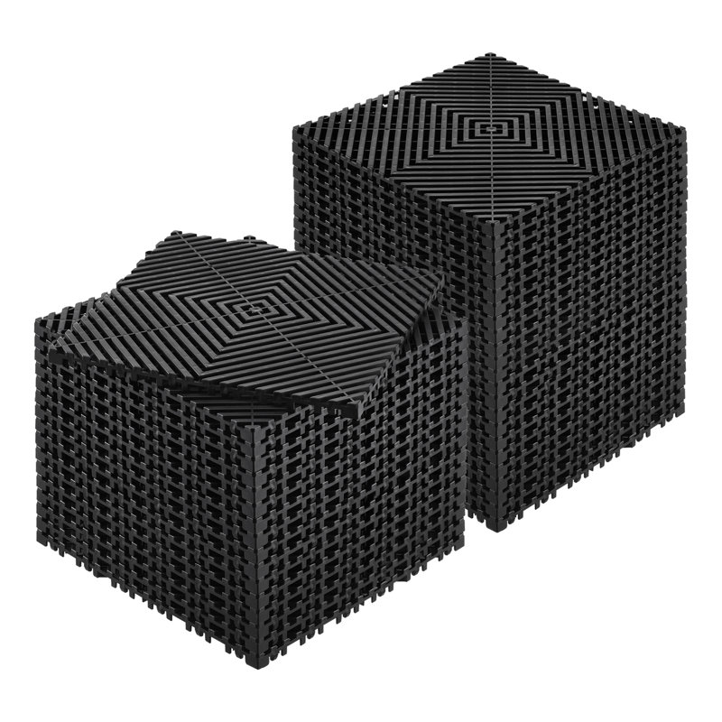 Tapis de drainage emboîtable, coussin modulaire emboîtable modulaire durable 12 po x 12 po PP