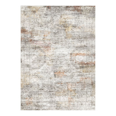 Washable Distressed Persian Rug