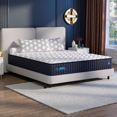 12 Inch Queen Cooling Hybrid Mattress Firm - Memory Foam & Pocket Springs, Edge Support, Motion Isolation, Hypoallergenic Bed-in-Box