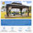 EROMMY Metal Patio Gazebo, PRO Premium Gazebo-86621192