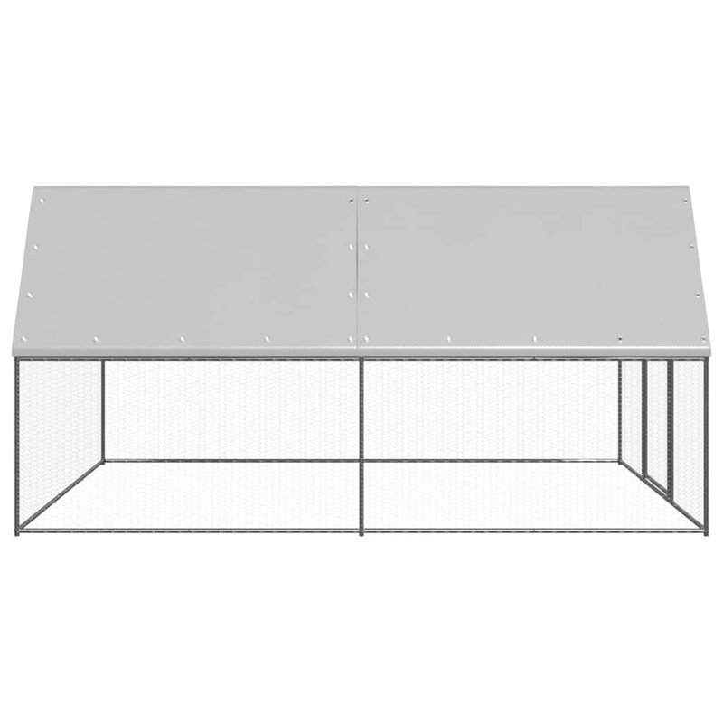 Grand poulailler verrouillable en polyéthylène argenté, Petit (H 118,1 po x l 118,1 po x P 78,7 po)