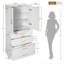 Armoire de salle de bain 72,2 po avec 3 tiroirs-1653894283