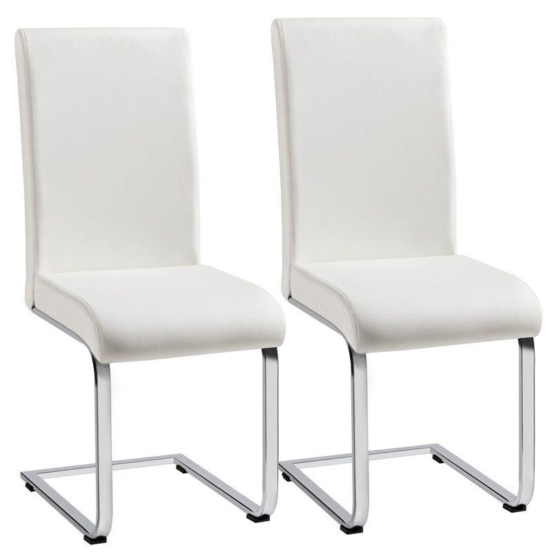  Upholstered Dining Chair, White