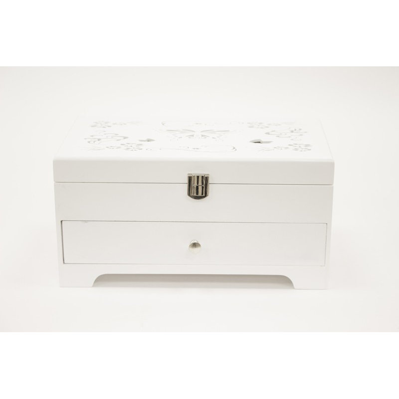 Wood Jewelery Box + Drawers