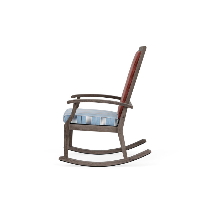 Frontier Outdoor Rocker Chair, Hansen Sky, Charcoal