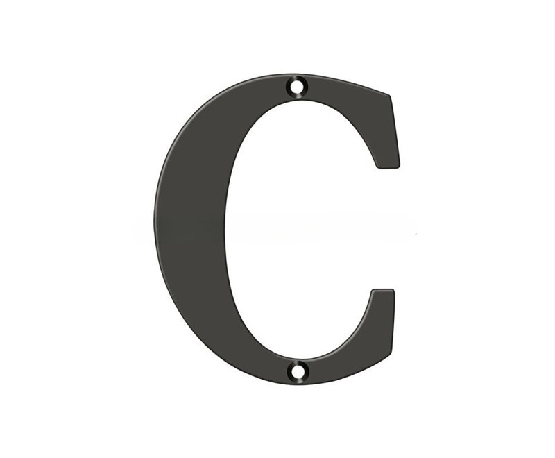 4" H Brass House Letter, Lifetime Brass, F