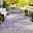 Machine Washable Indoor/Outdoor Xhevrie Purple Rug-112123099