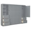 Lit escamotable mural avec placard, tiroirs et tablettes Murphy