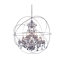 Lustre en forme de globe unique à 25 lumières avec détails en cristal Svante-22859137-22859138