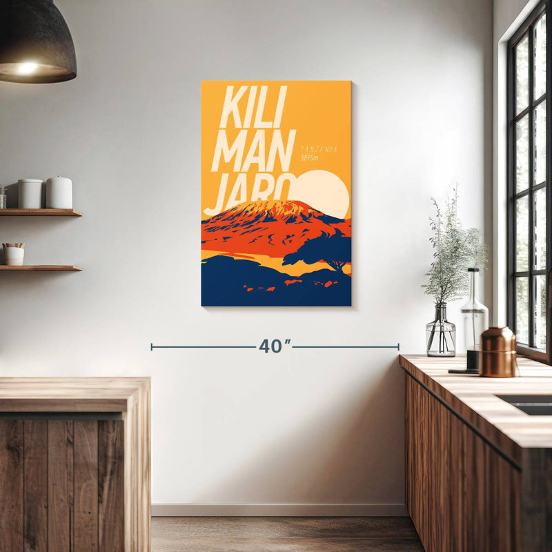Alvord Kilimanjaro Mountain, 36" H x 24" W