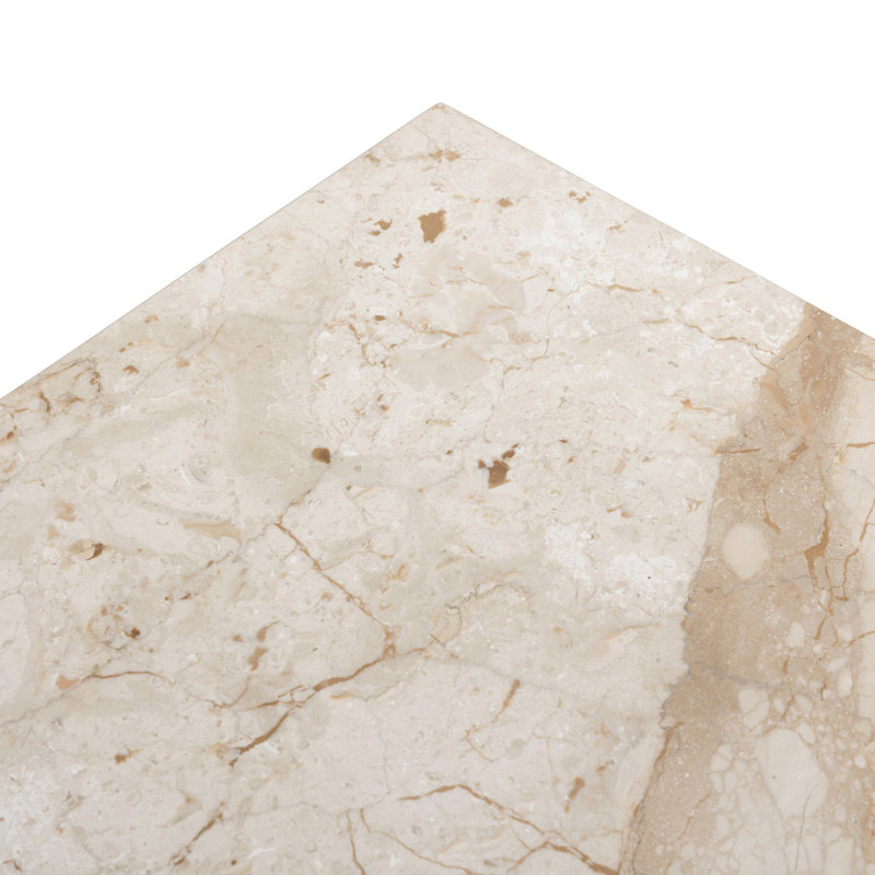 BRANDO End Table, Desert Taupe Marble