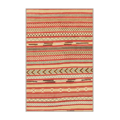 Tapis décoratif multicolore à motif abstrait