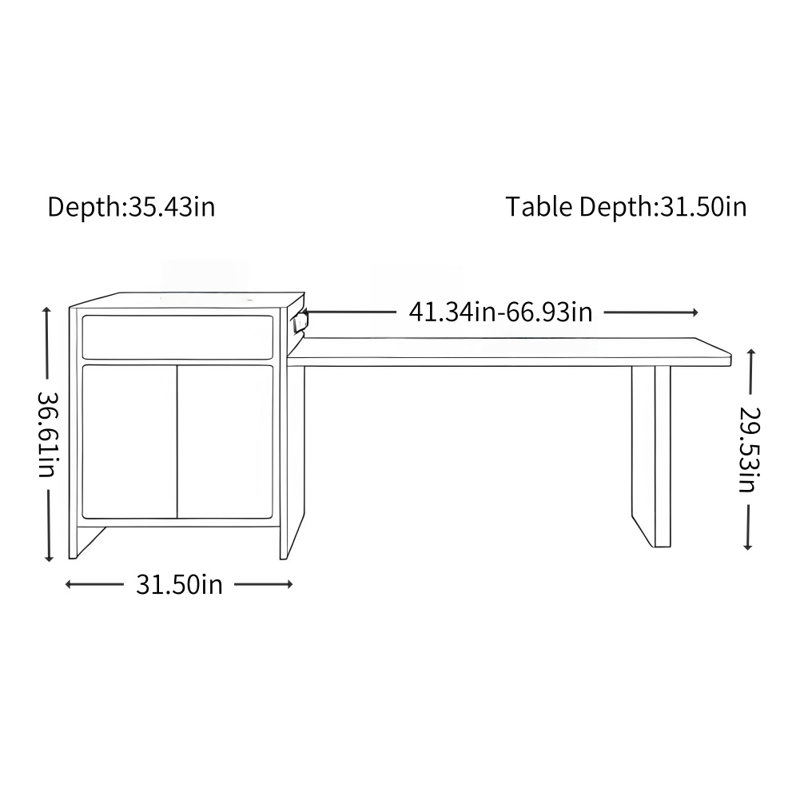 Table de salle à manger simple et légère