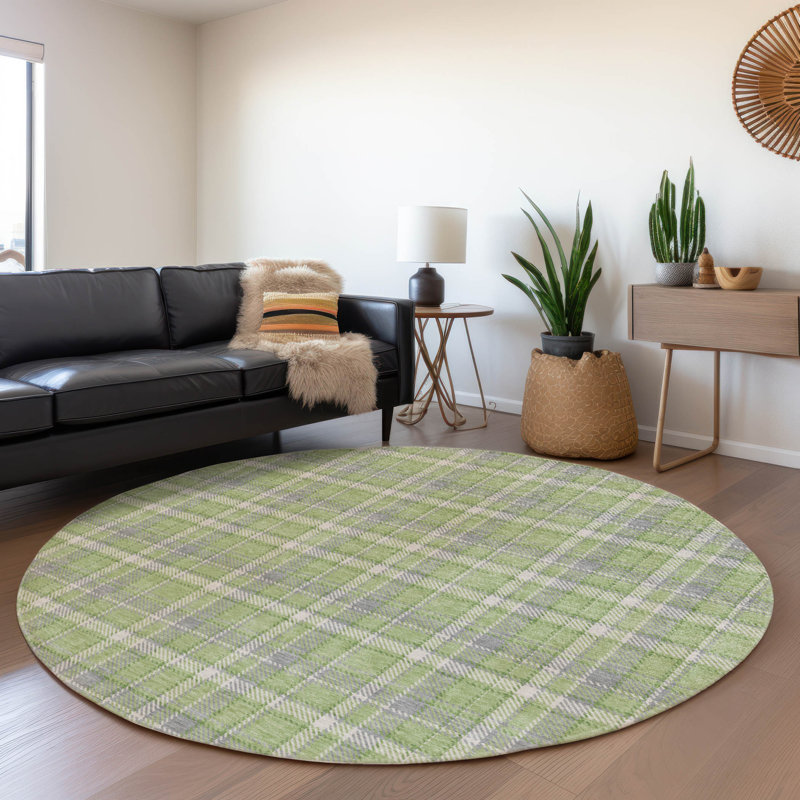 Tapis intérieur / extérieur Fourate avec envers antidérapant, Rond 8 pi