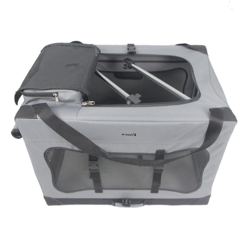 Collapsible Soft-Sided Crate with 2 Doors
