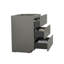 Armoire de rangement de plancher de salle de bain grise sans lavabo - 3 tiroirs, élégant et frais, rangement maximal, lisse et silencieux, tiroir ergonomique, tendance unique