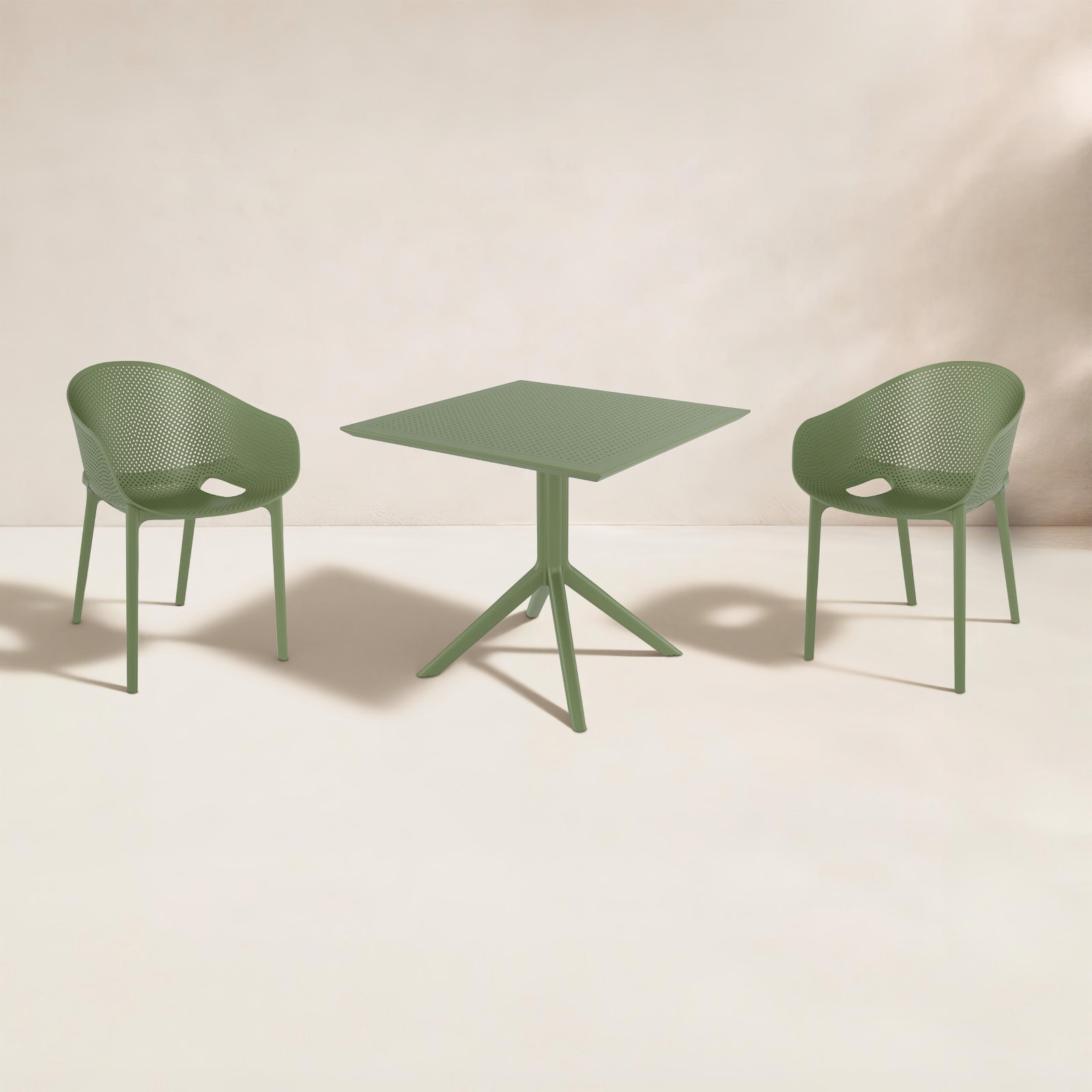 Farrah 32" Patio Bistro Set, Olive Green