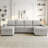 U-shaped Sectional Sofa (Gray)-416826889