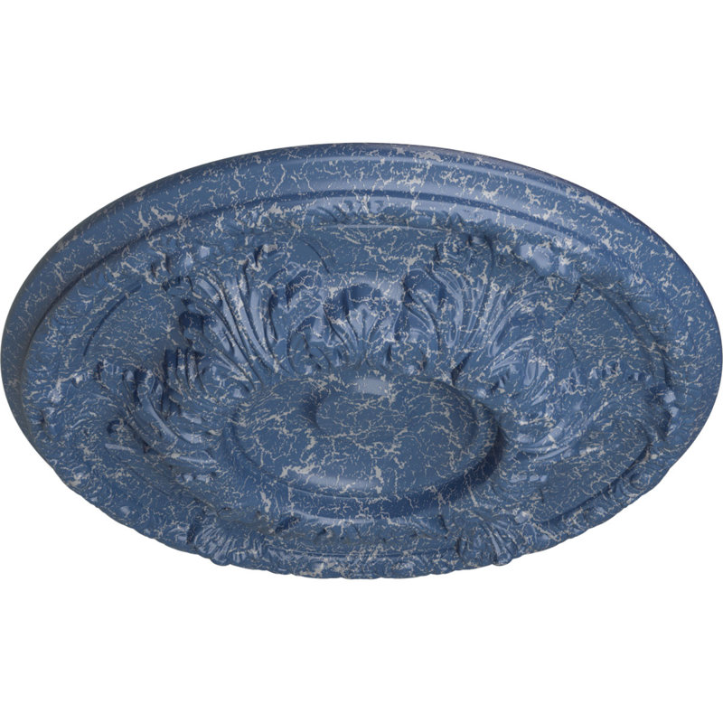 Médaillon de plafond H 2 1/2 po x l 23 3/8 po x P 2 1/2 po Granada, Americana craquelé, H 19 po x l 19 po x P 2,5 po