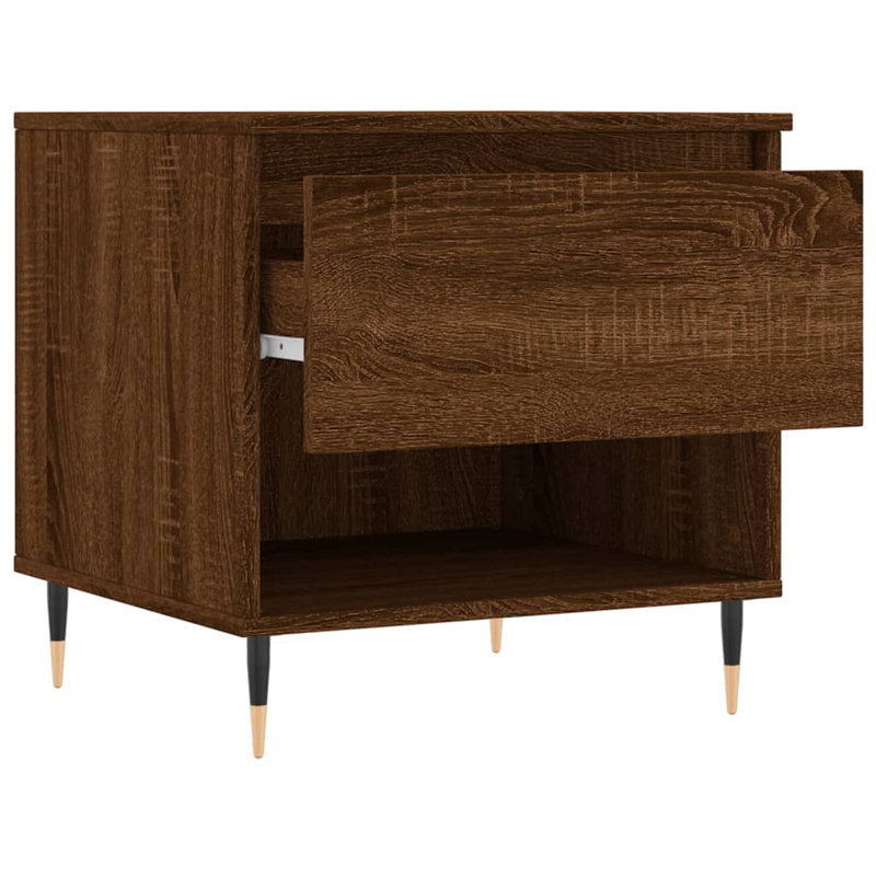 Coffee Table with Storage, Brown Oak