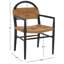 Chaise avec accoudoirs en bois massif Kashmir-980238155-980238154
