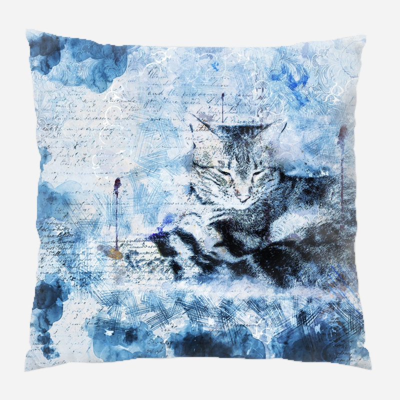 Housse et insert de coussin carré Crofoot, Microsuède, Intérieur