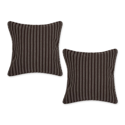 Higginbotham Striped 18'' Throw Pillow Cover