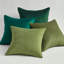 Ensemble de 4 coussins carrés en velours dégradé-82001743-124112918