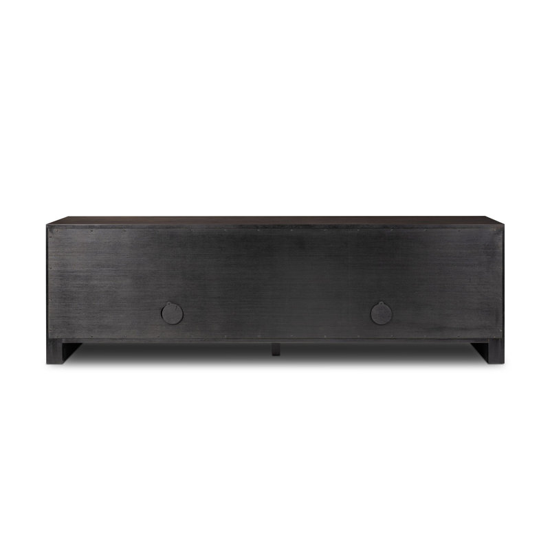Chalmers Media Console-Weathered Oak, Weathered Oak