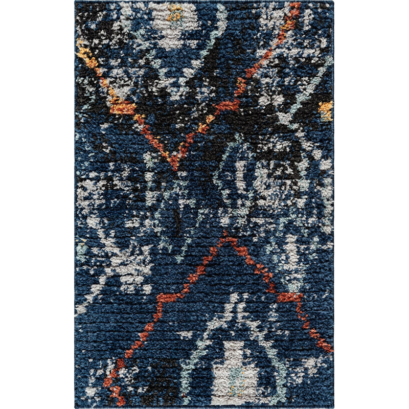 Victorville Abstract Indoor Rug, Rectangle 2'2" x 3'