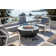 Eclipse 44" Natural Gas Fire Pit Table Bundle Includes Wind Guard and Burner Lid