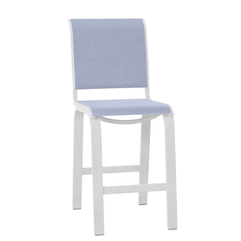 Tabouret de bar 26 po Holna, Blanc texturé, Abalone
