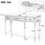 Table console 57,88 "avec 3 tiroirs, table d'entrée de style campagnard avec tablette pour hall d'entrée, couloir, salon-126668912
