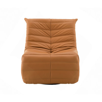 Soft Recliner, Synthenic Leather Glider Recliner With Swivel