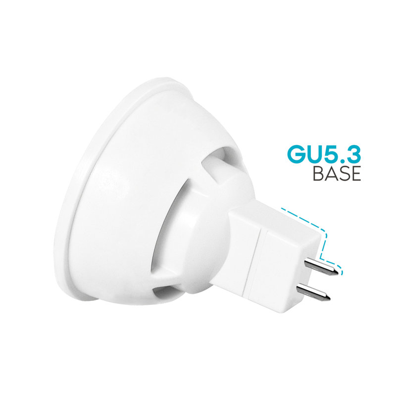 6,5 watts (équivalent de 50 watts), ampoule DEL à intensité variable et culot à deux broches, 5 000 K