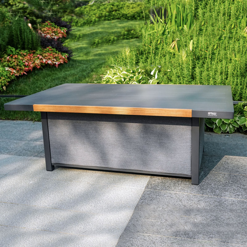 Table basse d'extérieur en aluminium
