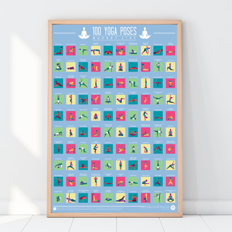 100 Yoga Poses - Print