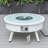 Kliyah Round Propane Smokeless Fire Pit Table-1650666137