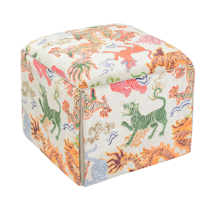 Chelsea Square Ottoman, Tibetan Tiger