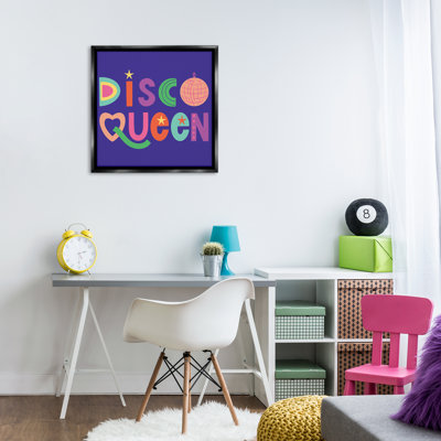 Cadre disco grand avec lettres rétro, design par Sazerelli Designs