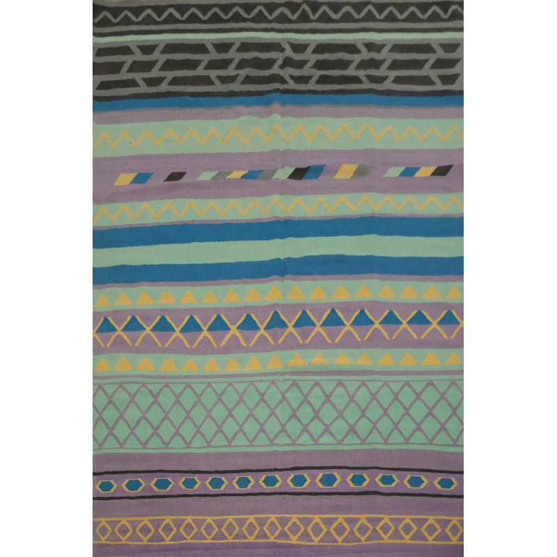 Tapis turc géométrique Kilim 9 x 12