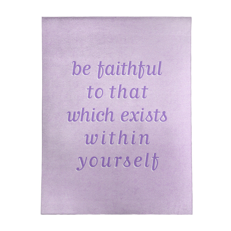Quotes Chenille Indoor Rug, Rectangle 5' x 7'