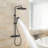 3-Function Shower System Set With Rainfall Showerhead, Handheld Sprayer And Bathtub Spout-117873112