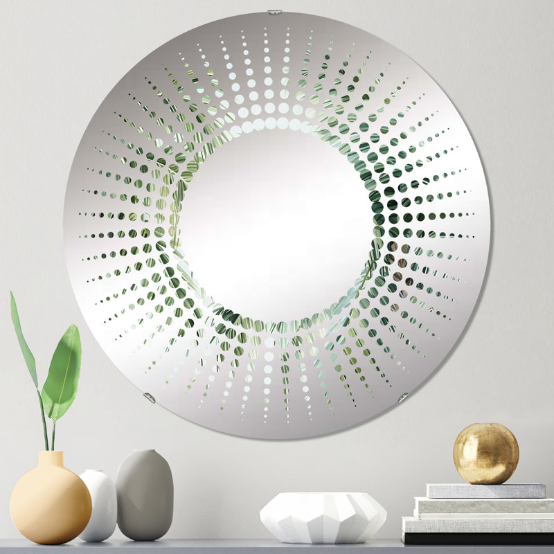Miroir décoratif rond Starburst, 23,6 po x 23,6 po, Palmiers
