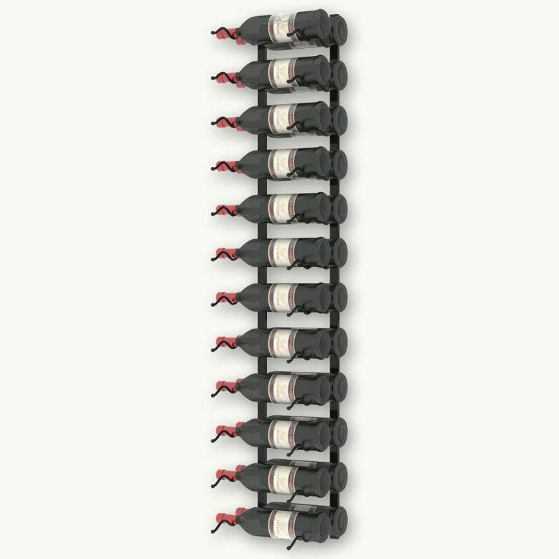 Support à vin mural pour 24 bouteilles Demato, Blanc, H 45,7 po x l 8,9 po x P 1 po
