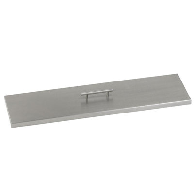 Couvre-foyer linéaire en acier inoxydable