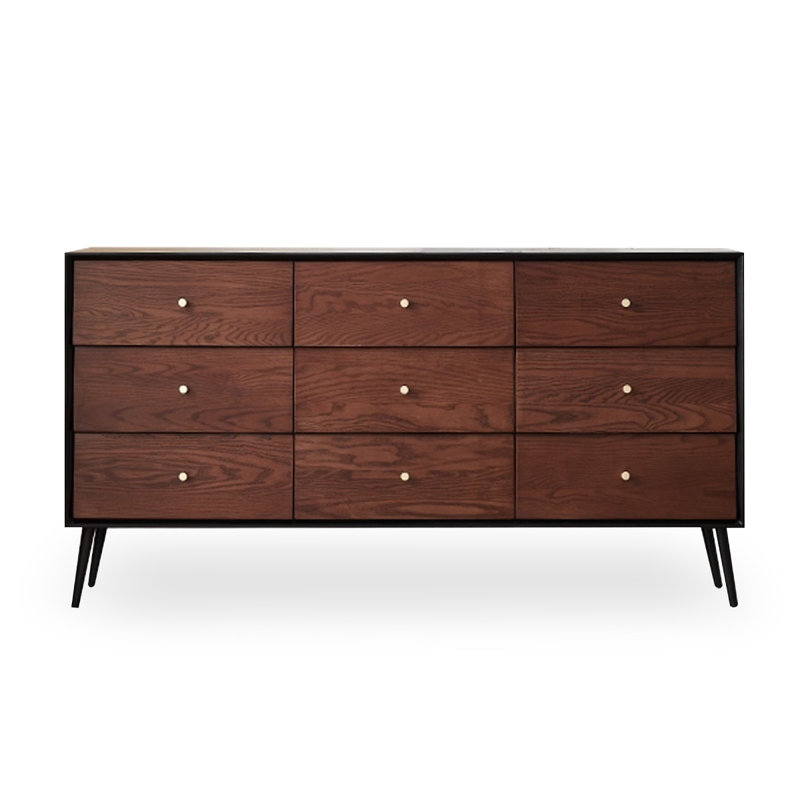 Walnut Solid + Manufactured Wood Accent Cabinet, 33.46" H x 47.24" W x 15.75" D
